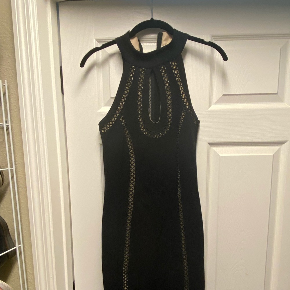 Tight fitting Black mini dress